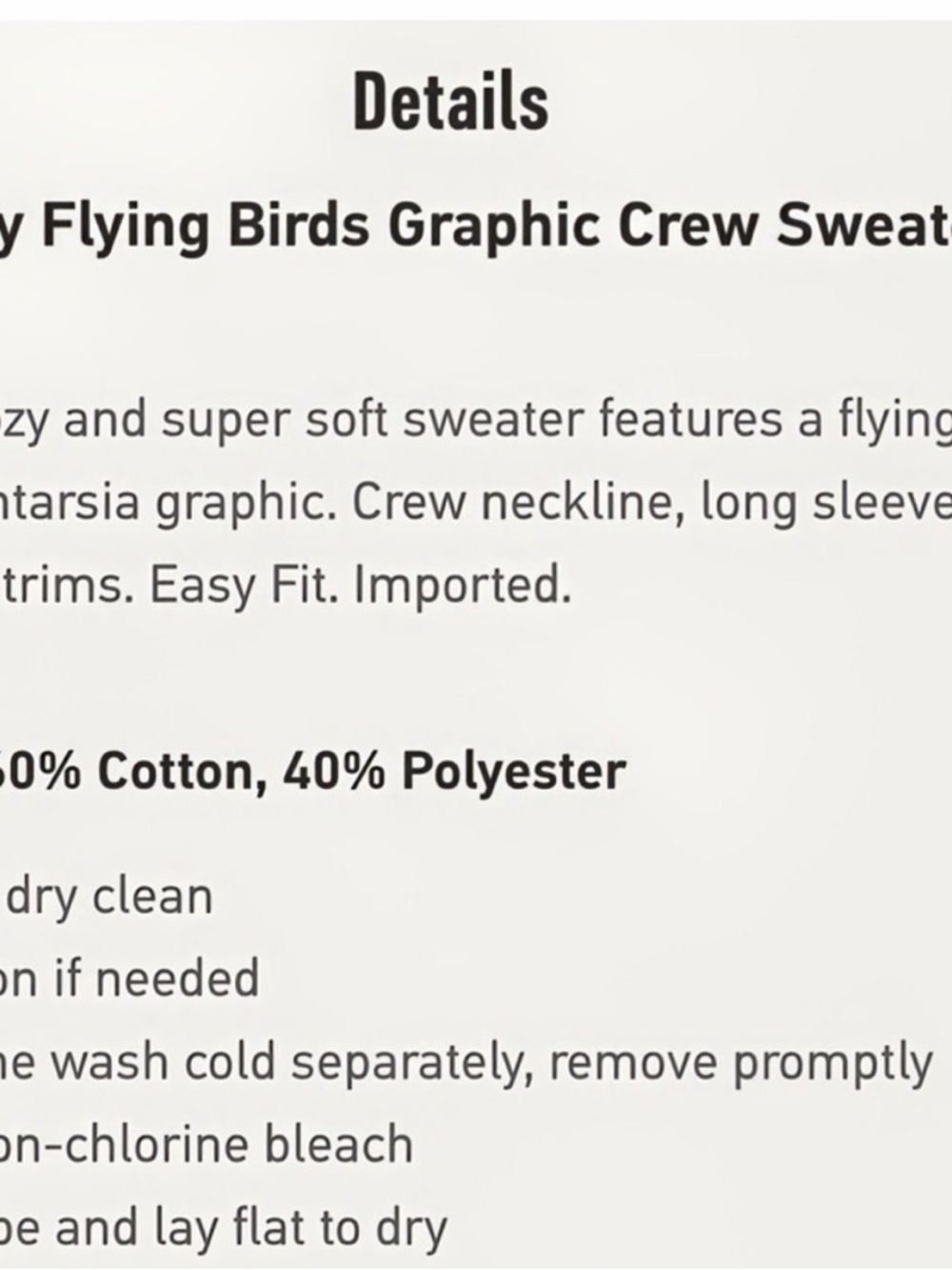Hollister Brown Crewneck Sweater with White/Pink Duck Motif - Picture 5 of 5